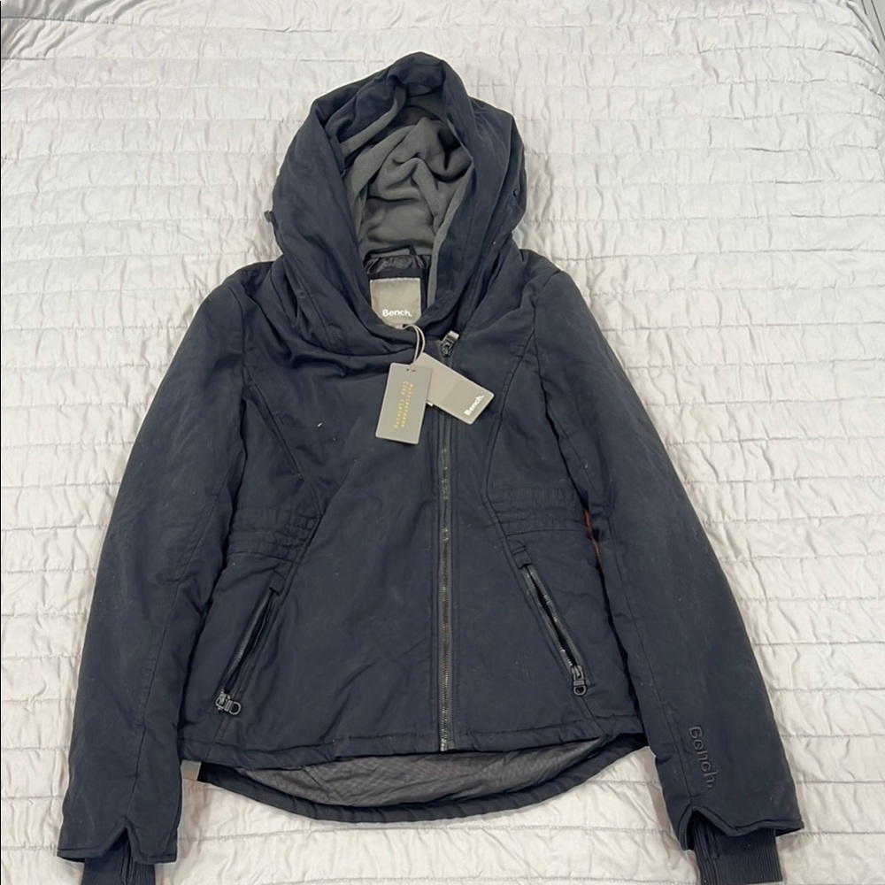 Bench Black Ski Jacket with Insulated Hood